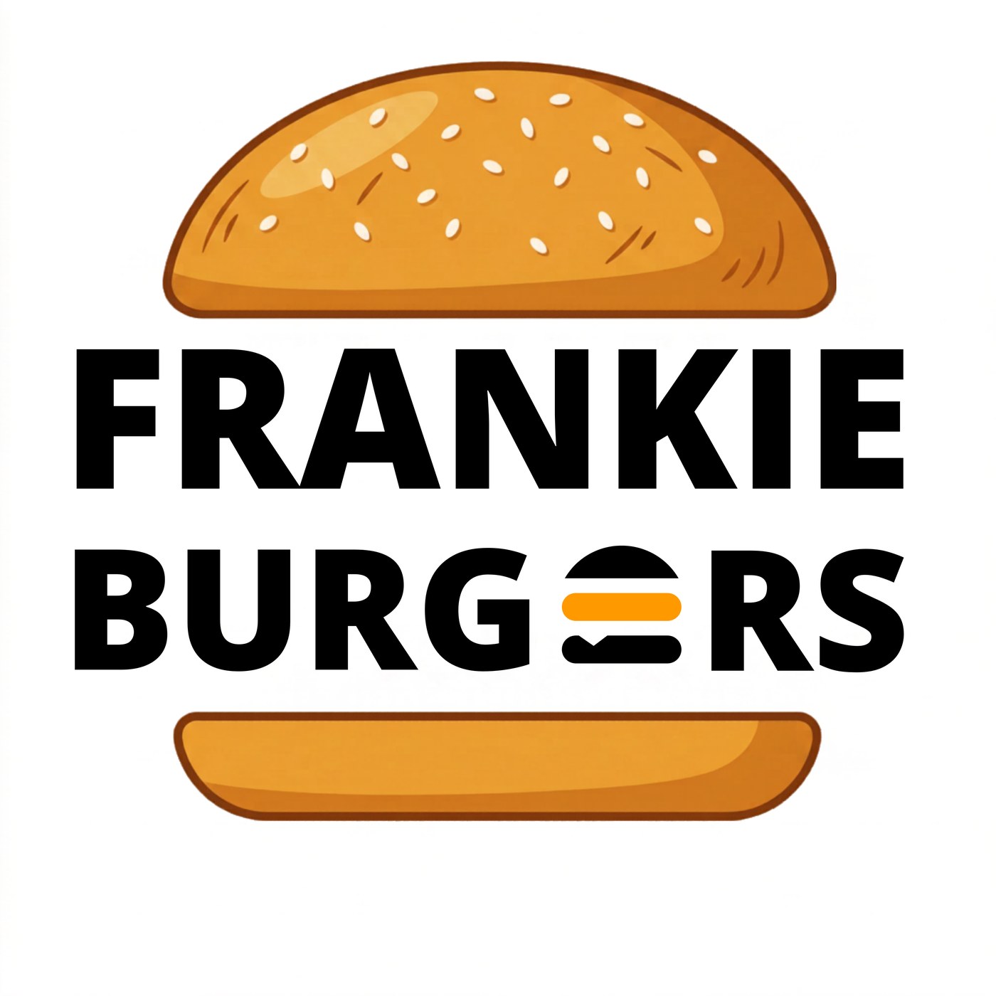 Logótipo Frankie Burgers desenhado pela Madeira Studio